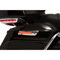 Cubiertas de bisagra LED para alforjas — Cromado