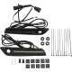 LED Saddlebag Hinge Covers — Saddlebag, Pair, Black