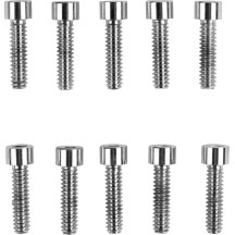 Tornillos de cabeza de vaso de repuesto — #10-24, 20 mm (3/4 in), Paquete de 10, Cromo