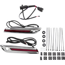 Cubiertas LED para bisagras de alforjas — Alforjas, cromado