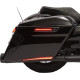 LED Saddlebag Hinge Covers — Saddlebag, Black, Gloss