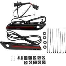 Cubiertas de bisagra para alforjas LED — Negro