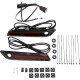 LED Saddlebag Hinge Covers — Saddlebag, Black, Gloss