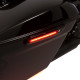 LED Saddlebag Hinge Covers — Saddlebag, Black, Gloss
