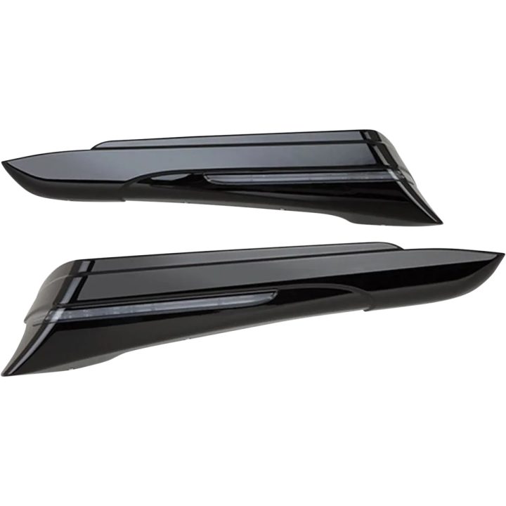 Saddlebag Extensions — Black, matte