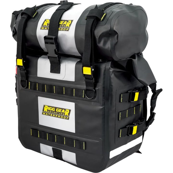 Hurricane Saddlebags — 38 cm × 20.5 cm × 35.5 cm, Black