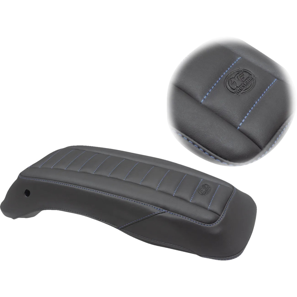 Saddlebag Lid Covers — Black, Blue, Pair