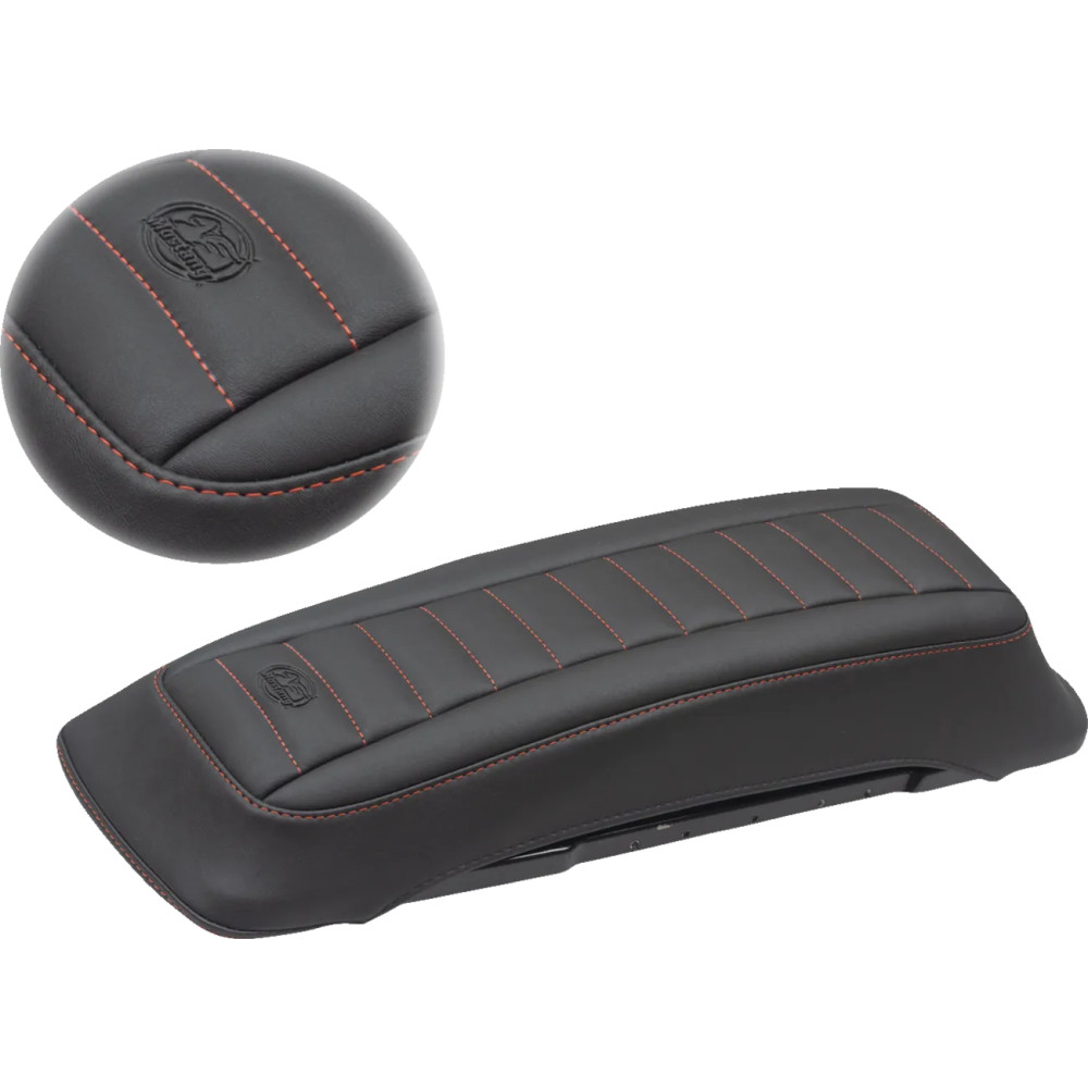 Saddlebag Lid Covers — Pair, Black, Red