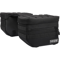 Alforjas Esenciales — 10 L, ancho máximo de strut 12 in, negro