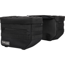 Alforjas Esenciales — 10 L, ancho máximo de strut 12 in, negro