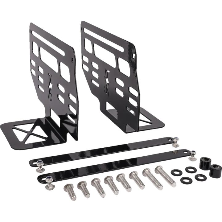 Hard Mount Brackets for Essential & Escape Saddlebags — Fits Essential & Escape, Black