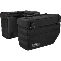 Alforja Expedition — 35.5×25.5×15 cm, 21 L, compatible con guardabarros de 12", Negro