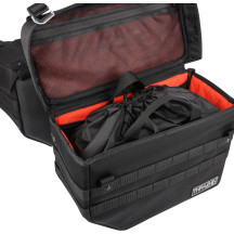 Alforja Expedition — 35.5×25.5×15 cm, 21 L, compatible con guardabarros de 12", Negro