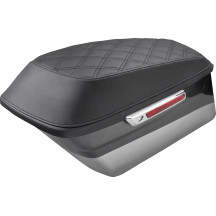 Bagger Lid Cover — Black, Left and Right, Pair