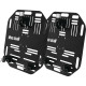 Saddlebag Quick Release Plate — 33 cm x 35.5 cm, Black, Aluminum
