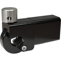 Saddlebag Plate Latch Extension — 50.8 mm × 57.15 mm × 25.4 mm, Anodized Black