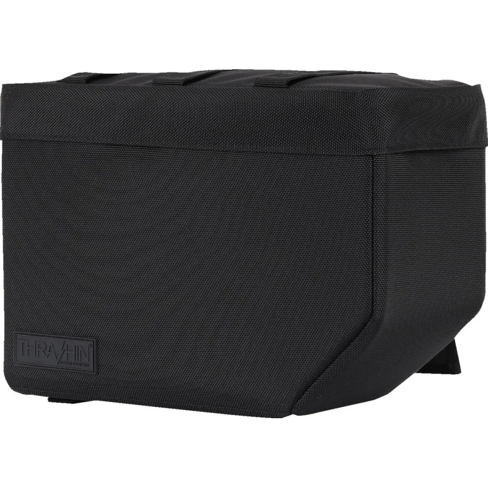 Alforjas Essential Base — 28 x 20.5 x 12.5 cm, 10 L, ancho máximo de guardabarros 12", Negro