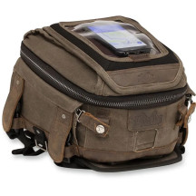 Voyager Tank/Tail Bag — Brown, Magnetic, Universal fitment