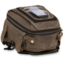 Voyager Tank/Tail Bag — Brown, Magnetic, Universal fitment