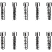 Tornillos de cabeza hexagonal interior de repuesto — #10-32, 20 mm (3/4"), 10 unidades, Cromo