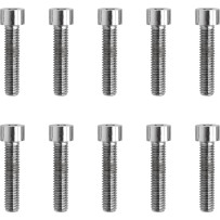 Tornillos de cabeza cilíndrica con hexágono interior — #10-32, 22,2 mm (7/8"), paquete de 10, cromo