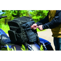 Momentum Vagabond Bag — 18" W × 12" D × 5.5" H, 45.9 L, Sissy-bar mount, Black