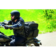 Momentum Vagabond Bag — 18" W × 12" D × 5.5" H, 45.9 L, Sissy-bar mount, Black