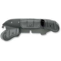 Cruis'n Deluxe 3-Pocket Windshield — 22 in × 6.25 in × 3 in, 400 cu in, Black