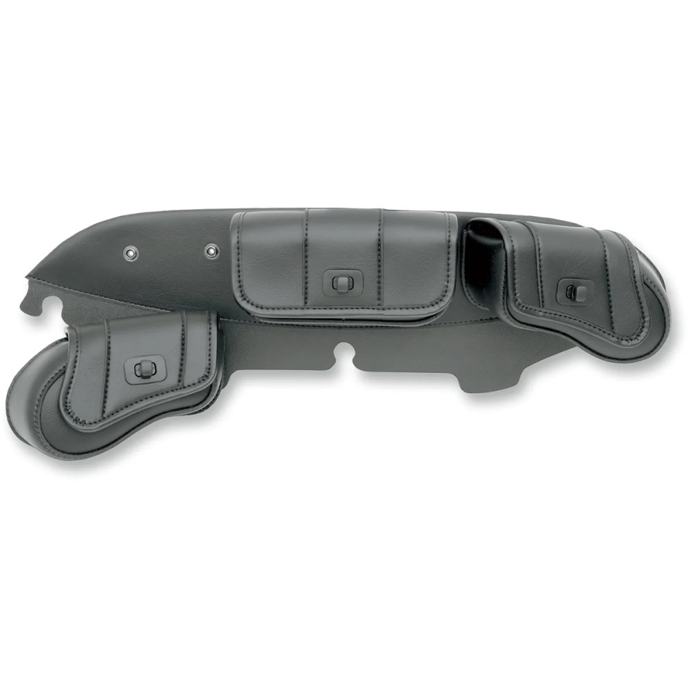 Cruis'n Deluxe 3-Pocket Windshield — 22 in × 6.25 in × 3 in, 400 cu in, Black