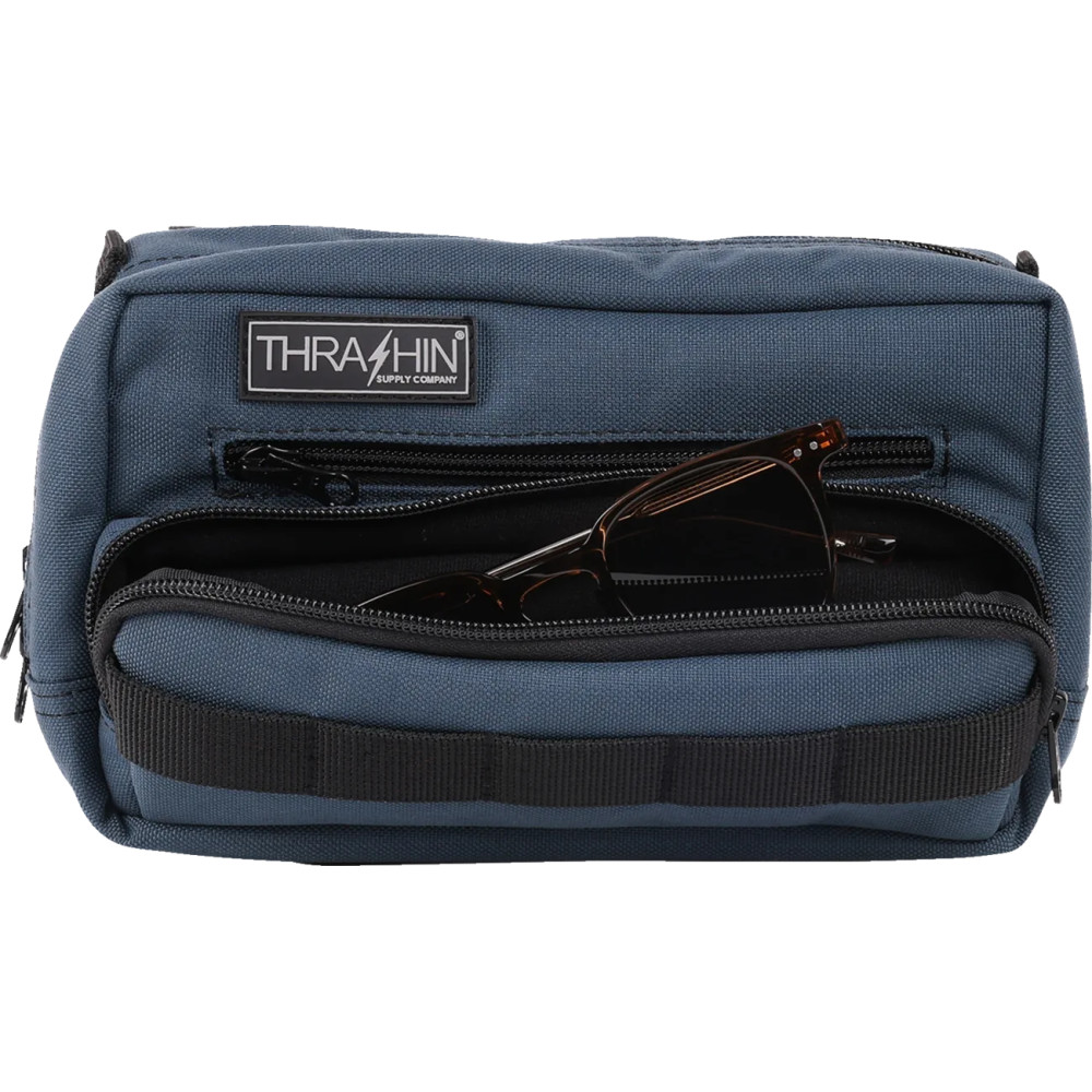 Handlebar Bag Plus — 9" x 5" x 4", Blue, Universal fitment