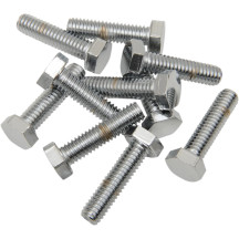 Tornillos hexagonales de repuesto — 25,4 mm (1"), paquete de 10, plateado