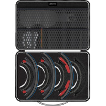 Bolsa para gafas — 37 cm x 40 cm x 11 cm, Capacidad 4 pares, Negro