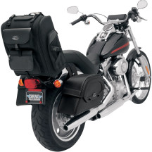 S2200E Expandable Sissy Bar Bag — 18 in H x 15 in W x 8 in D, 2200 cu in, Black