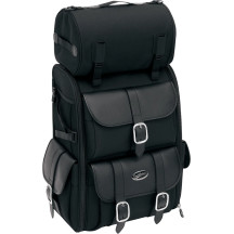 S3500 Deluxe Sissy Bar Bag — 3,500 cu in, 16" W x 22" H x 11" D, Black