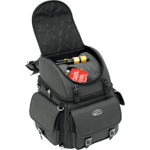 BR3400EX Combination Backrest, Backseat, and Sissy Bar Bag — 14" x 19" x 12", 3,400 cu in, Black