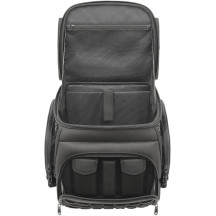 BR3400 Tactical Sissy Bar Bag — 55.7 L (3400 cu in), 19" H x 14" W x 12" D, Black, Universal fitment