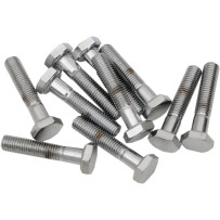 Pernos de rosca fina con cabeza hexagonal de repuesto — 1/4"-28, 25,4 mm (1"), paquete de 10, cromo