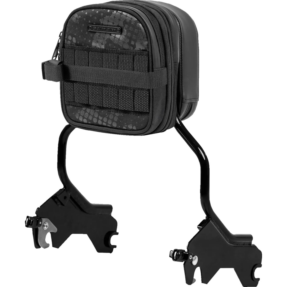 Fundamentals Sissy Bar Bag — 7" L x 5" W (expanded) x 7-1/2" H, Sissy bar mount, Black