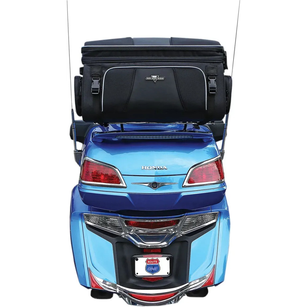 Route 1 Traveler Tour Trunk Rack Bag — 56 cm (22 in) L, 31 cm (12 in) W, 38 cm (14.5 in) H, Black