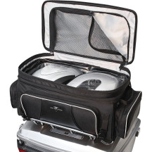 Route 1 Traveler Tour Trunk Rack Bag — 56 cm (22 in) L, 31 cm (12 in) W, 38 cm (14.5 in) H, Black