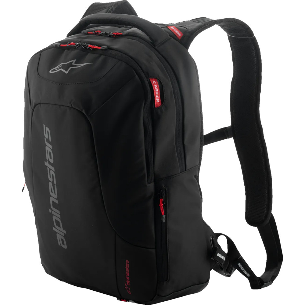 City Hunter Backpack — Black, Red