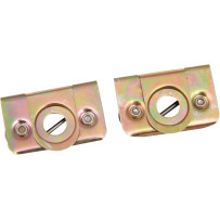 Saddlebag Receptacles — Brass, Pair