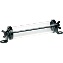 Stash Tube — 4.75" L x 1" ID, fits 5.75" on-center bolt pattern, black or clear