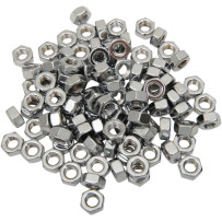 Tuercas hexagonales — paquete de 100, plateado