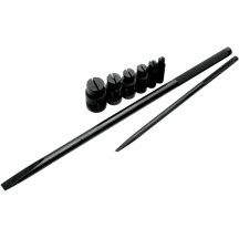 Wheel Bearing Remover Set — 8-piece, 10–25 mm, metric, black