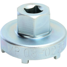 Seal/Bearing Retainer Tool — 47 mm lock rings, 22 mm hex, silver