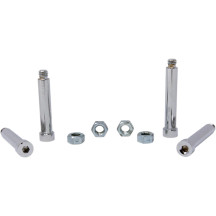 Front Disc Brake Caliper Mount Bolt Set — Chrome