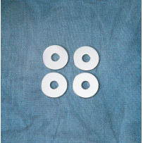 Washer Set — 7/8 in, 1/4 in bolt, Silver, 4 Pack