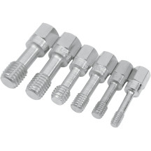 Thread Chaser Tap Set — coarse sizes 1/4-20, 5/16-18, 3/8-16, 7/16-14, 1/2-13, 9/16-12, silver