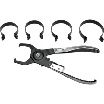 Piston Ring Compressor Set — 47.6 mm–73 mm (1-7/8"–2-7/8"), Set of 4, Black